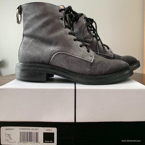 Dolce Vita Bardot Velvet Combat Boots